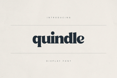 Quindle Retro Serif Display Font Product Image 1