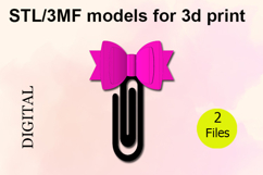 Paper Clips, Multilayer Bow STL/3MF files for 3D Printing Product Image 1