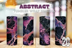 Purple Marble Tumbler Template, Black Tumbler Designs Product Image 1