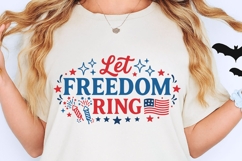Let Freedom Ring Svg, American Flag Svg, Fourth Of July Svg. Product Image 2