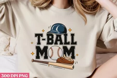 T-Ball Mom PNG, Baseball Mama Sublimation PNG Product Image 2