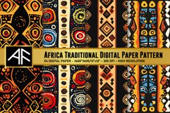 Africa Traditional Digital Paper Pattern Product Image 1