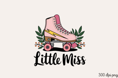 Little Miss PNG, Girl Power sublimation PNG Product Image 1