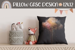 Night Sky Pillow Case Design, Stars Pillow Sublimation Product Image 1