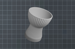 Minimalist Easter egg cup stl, Egg holder 3d printing Product Image 2