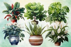 Houseplants Pot Sublimation Bundle, Houseplants in Pot PNG Product Image 2
