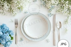 Blue Hydrangea Flowers Mockup JPG Product Image 1