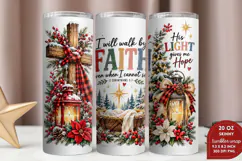 Faith Makes It Possible Tumbler Wrap, Christian Christmas 20 Product Image 2