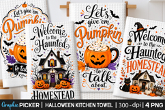 Halloween Kitchen Towel PNG, Funny Halloween PNG, Spooky PNG Product Image 1