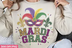 Mardi gras PNG, Mardi Gras Sublimation PNG Product Image 1
