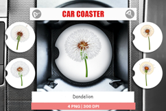 Car Coaster Spring Dandelion Product Image 1