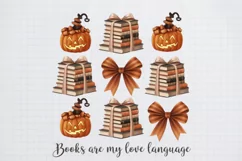 Vintage Halloween Bookish Books are my love language png Product Image 2