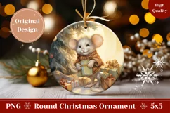 Christmas Ornament PNG, Christmas Sublimation Ornament PNG Product Image 1