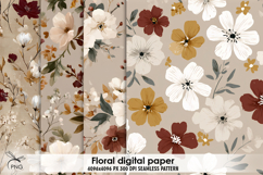 Floral digital paper, seamless pattern Product Image 1
