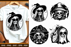 Halloween SVG, Witch SVG, Ghost Faces Clipart SVG Product Image 1