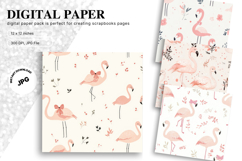 Safari Flamingo Background Wallpaper Animal Studio Backdrop Product Image 1