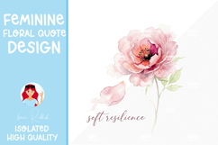 Feminine Floral Design Watercolor Flower Illustration Product Image 1