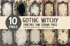 Gothic Raven Junk Journal Pages Product Image 1