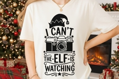 I Can’t The Elf Is Watching Svg, Funny Christmas Elf Svg. Product Image 2