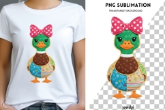Patchwork duck png design for T-shirts Product Image 1