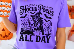 Hocus Pocus All Day Svg, Halloween Witch Svg, Funny Svg. Product Image 2