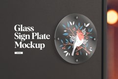 Glass Sign Plate Mockup Product Image 1