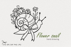Flower Snail SVG Product Image 1