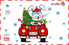 Christmas bunny by car, The Hare Car, Christmas with a Hare Product Image 1
