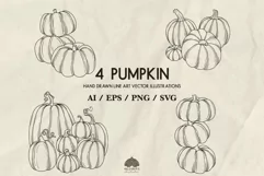 4 Pumpkin Illustrations Svg Png Eps Product Image 1