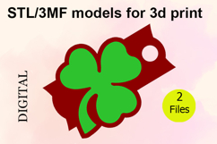 Shamrock, 40 OZ Tumbler, STL/3MF files for 3D Printing Product Image 1