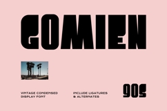 Gomien - Vintage Condensed Font Product Image 1