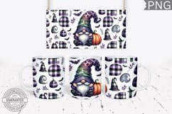 Halloween Gnome Mug Wrap Sublimation - Halloween PNG Product Image 1