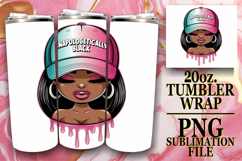 HAPPY ADVENTURES 20oz TUMBLER WRAP, Black Woman Product Image 1