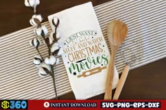 I just want to bake stuff and watch Christmas movies SVG, Ch Product Image 2