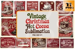 Vintage Christmas Hot Cocoa Sublimation Bundle Product Image 1