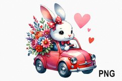 Easter Day Bunny Sublimation - Easter Day Clipart PNG Design Product Image 1