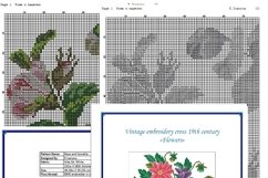 Vintage Cross Stitch Scheme Flowers 13 Product Image 6