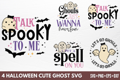 Halloween Cute Ghost SVG Product Image 1