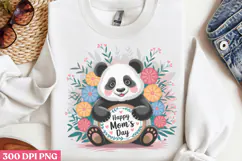 Happy mom's day PNG, Cute Animals Mothers Day Clipart PNG Product Image 2