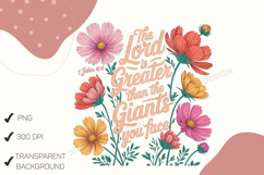 John 4:4 Floral Bible Verse Art Product Image 1