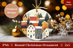Christmas Village Ornament, Winter Village Ornament Product Image 1