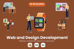 Web and Design Development 3D Illustration Pack Product Image 1