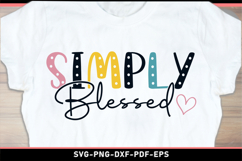 Simply Blessed SVG Product Image 2