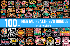 Mental Health SVG Bundle, Inspirational Svg, Motivational Product Image 1