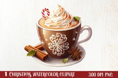 Christmas Coffee Hot Cocoa Sublimation Clipart Product Image 1