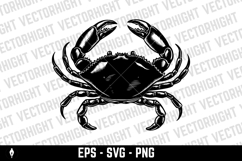 Crab illustrations in vector. Design elements Product Image 1
