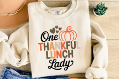 One Thankful Lunch Lady Svg | Thanksgiving Svg | Shirt Svg Product Image 2