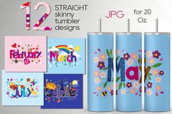 Season glitter Skinny tumbler design | Sublimation bundle Product Image 1