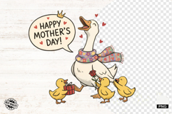 Silly Mother's Day Funny Goose - Goose Clipart Product Image 1