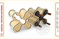 Wine Shelf v4 - laser cutting file - Glowforge ready SVG Product Image 1